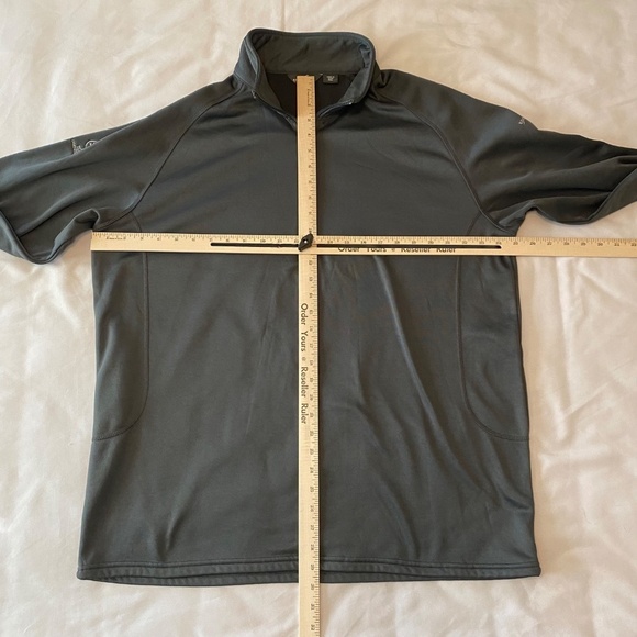 Eddie Bauer‎ Quarter Zip Pullover-Charcoal Grey-Size 2XL - Picture 3 of 11